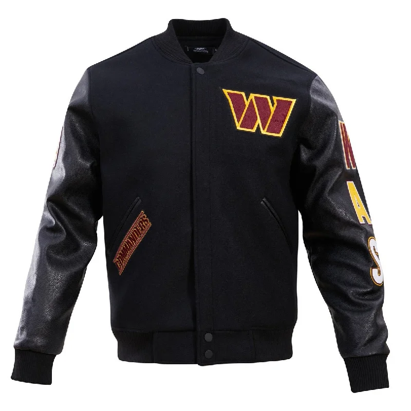 Weekend Deals That Excite NFL WASHINGTON COMMANDERS CLASSIC WOOL MEN'S VARSITY JACKET (BLACK)
