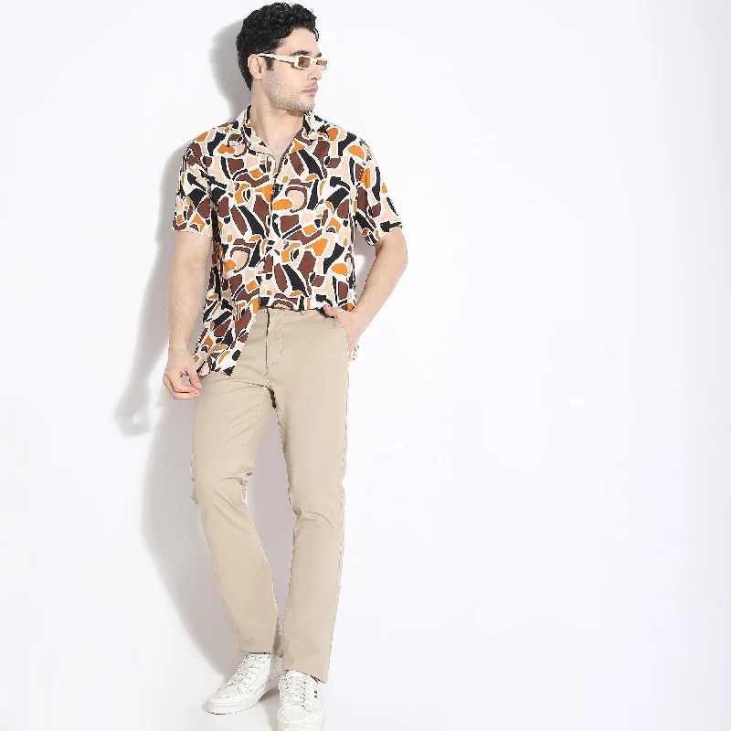 Weekend Offers That Sizzle Retreat™ Shirts - 100% Premium Rayon Regular Fit Printed Cuban Collar Shirt