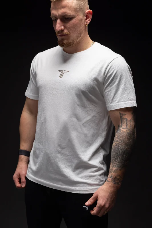 Massive Deals Essential T-Shirt - Cinder Icon - White