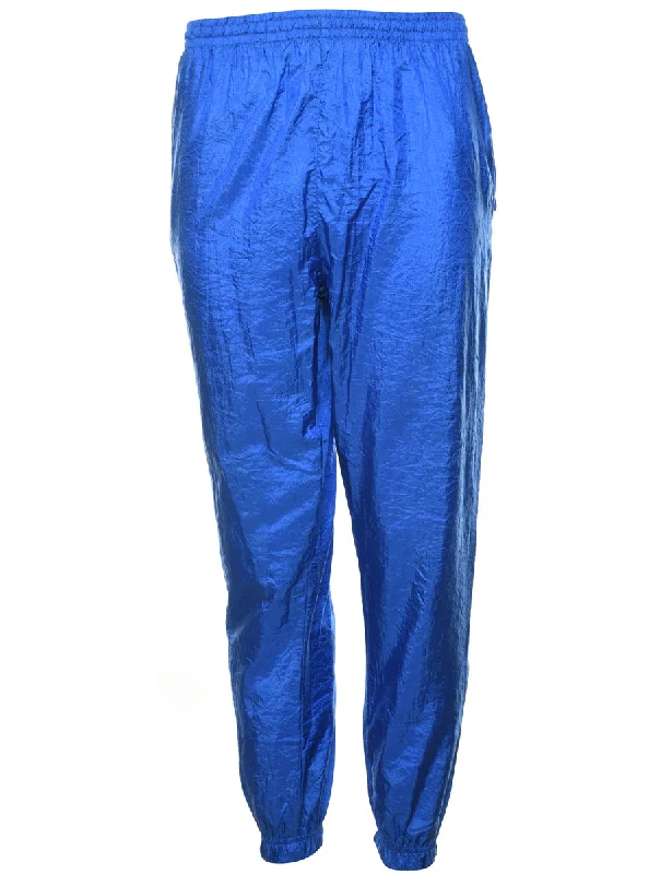 Weekend Deals That Dazzle Blue Shiny Track Pants - W26 L28
