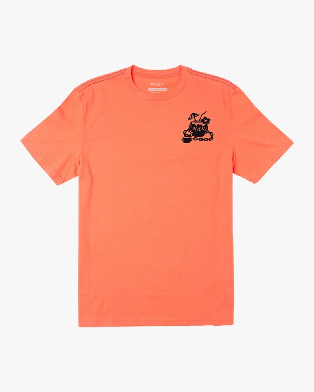 Stock Clearance Locked Down Tee - Deep Sea Coral