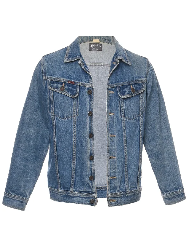 Act Fast Button Front Denim Jacket - S