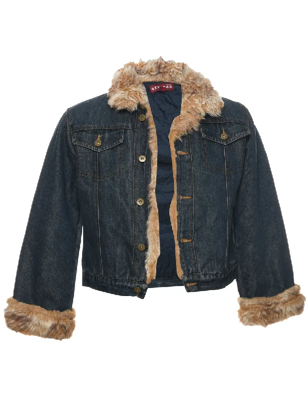 Unmissable Offer Button Front Y2K Denim Jacket - M