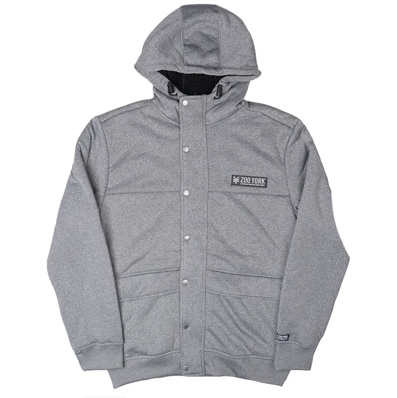 Closeout Sale ZOO YORK SHERPA ZIP JACKET GRAY MARBLED - ZY30H62