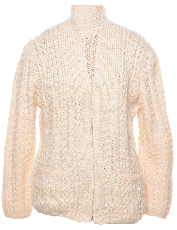 Amazing Value Cable Knit Cardigan - L