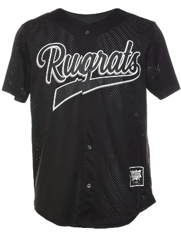 Great Deals Black Mesh 1990s Rugrat Jersey  - M