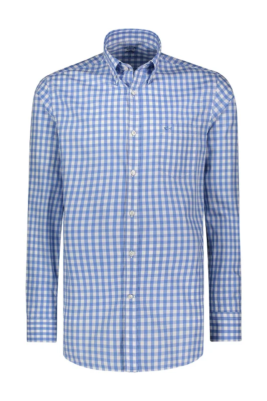 Today's Deal Paul & Shark Check Shirt Light Blue