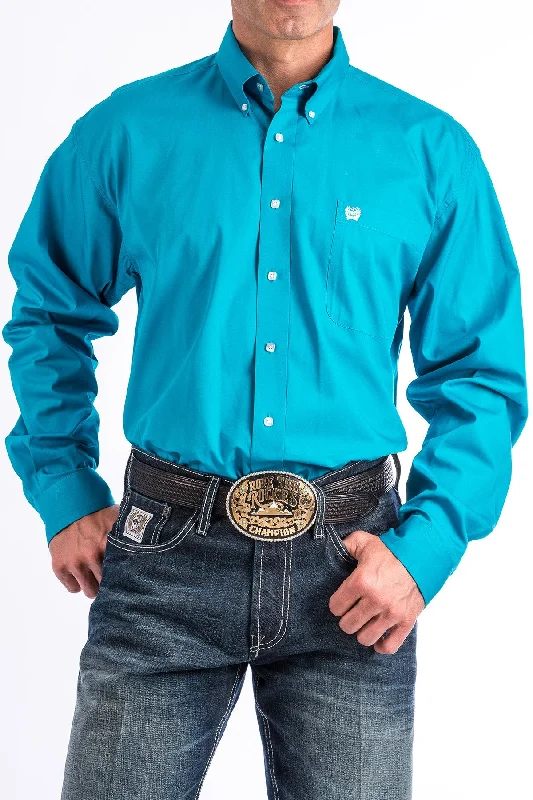 Weekend Specials to Savor CINCH SOLID TURQUOISE BUTTON-DOWN  SHIRT