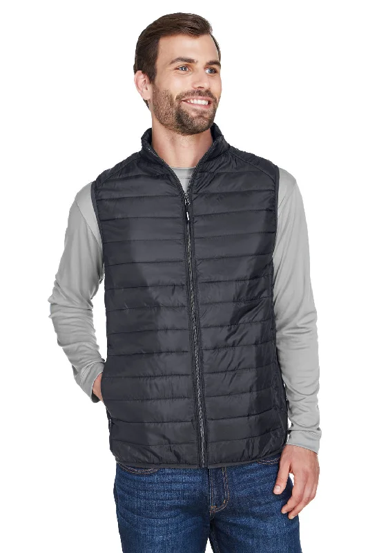 Reduced Prices Core 365 Mens Prevail Packable Puffer Water Resistant Full Zip Vest - Carbon Grey