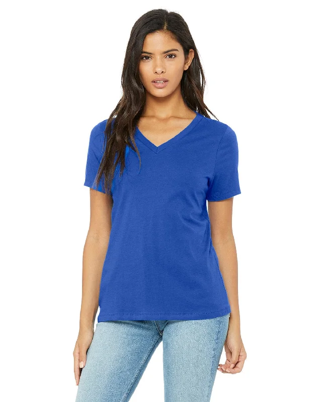 Deal Alert Bella+Canvas Ladies Missy V-Neck T-Shirt | True Royal