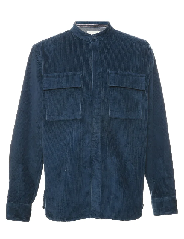 Weekend Sale: Don't Miss Out Blue Corduroy Shirt - XL