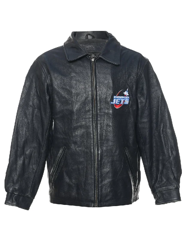 Deal Mania Black Leather Jacket - M