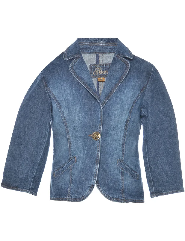 Savings Alert Button Front Denim Jacket - S