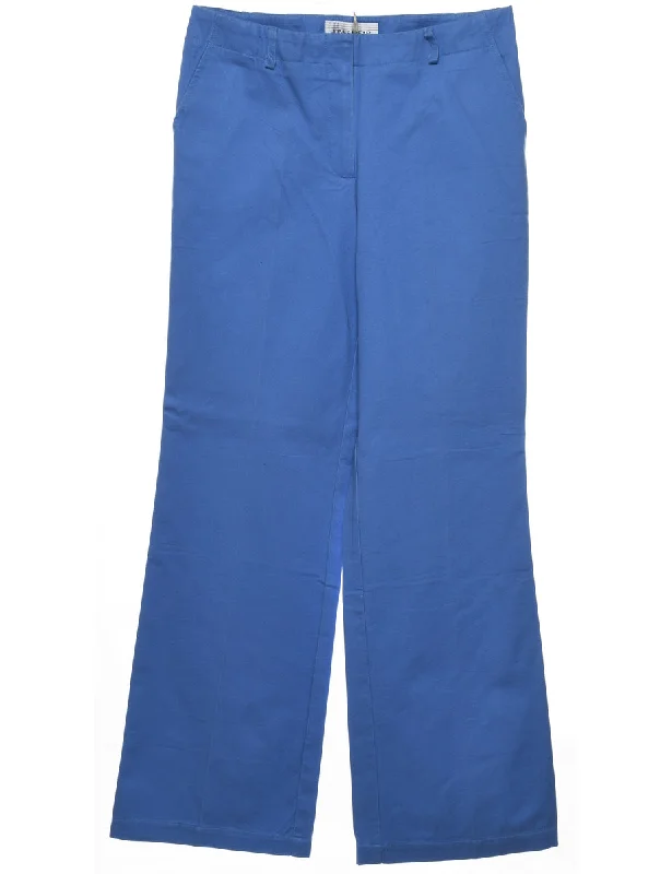 Special Price Blue Casual Flared Trousers - W32 L32