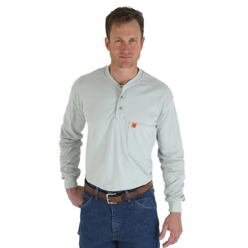Weekend Deals That Please Wrangler Long Sleeve Flame Resistant  Workwear Henley