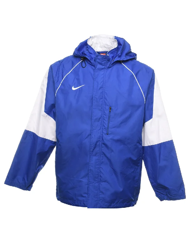 Low Price Blue & White Nike Nylon Jacket - M
