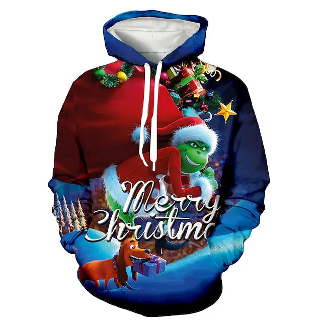 Crazy Savings 3D PRINT HOODIE WITH Green Wacky CHRISTMAS