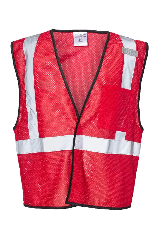 Epic Deals Kishigo Mens EV Series Enhanced Visibility Non-ANSI Vest - Red