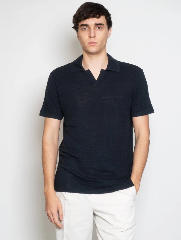 Don't Miss Out Polo in Lino Blu Notte