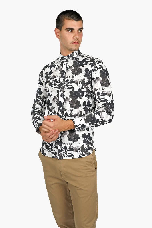 Exclusive Savings James Harper | Mono Floral Slim Fit Casual Shirt