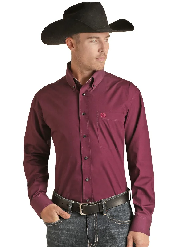 Weekend Bargains to Love PANHANDLE PLUM POPLIN PRINT SHIRT
