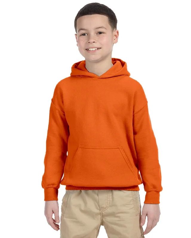 Overstock Clearance Gildan Youth Lightweight 50/50 Hoodie | Orange