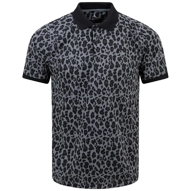 YEAR-End Sale Jordan Dri-FIT Statement AOP Golf Polo Smoke Grey - SS24