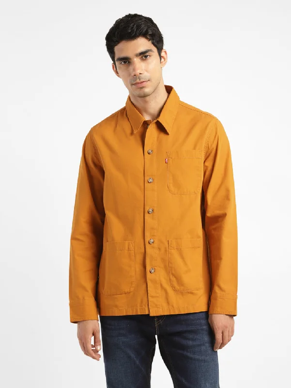 Weekend Offers That Sizzle Men's Solid Full Sleeve Shacket