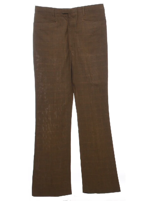 Exclusive Savings Boot Cut Shape Checked Trousers - W30 L32