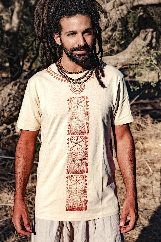 Amazing Value Block Printed T-Shirt ⫸⫸ Organic Cotton