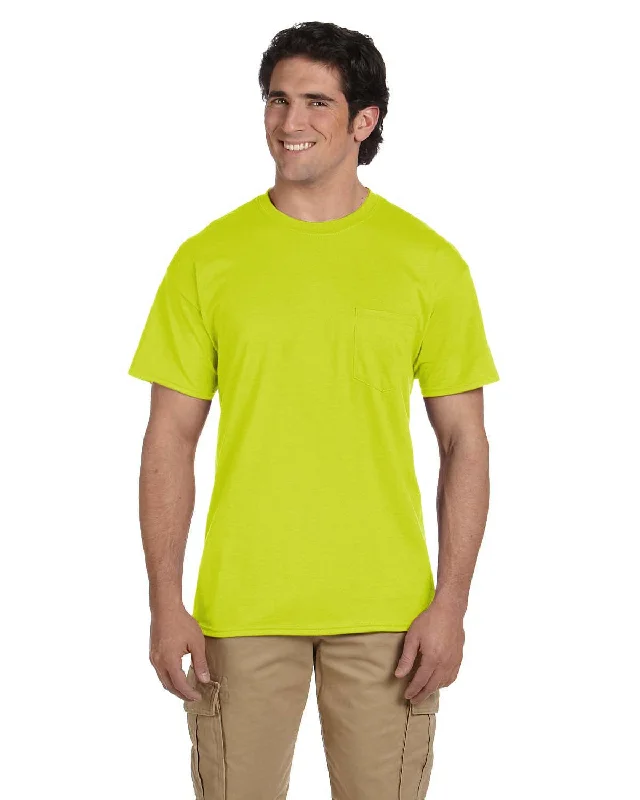 Gildan DryBlend 50/50 Pocket T-Shirt | Safety Green