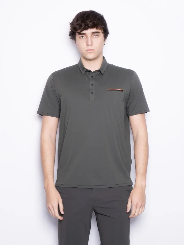 Extra Savings Polo in Tessuto Stretch con Taschino Bosco