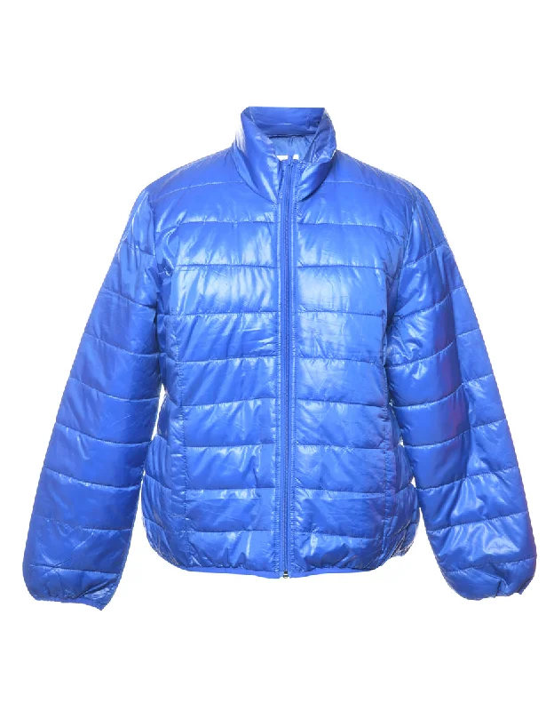 Markdowns Bright Blue Puffer Jacket - XL