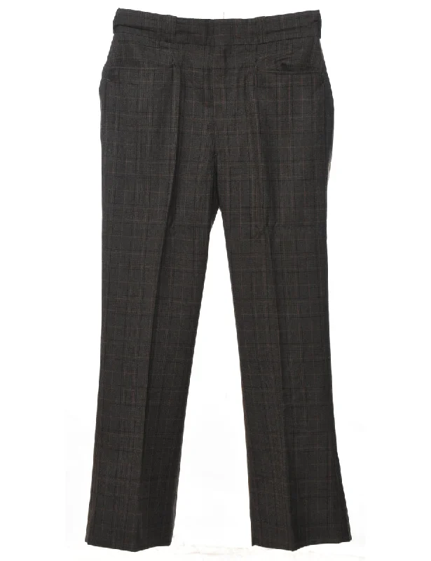 Incredible Offers Brown Smart Trousers - W32 L29