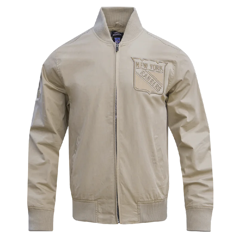 Massive Deal NHL NEW YORK RANGERS NEUTRAL TWILL JACKET (TAUPE)