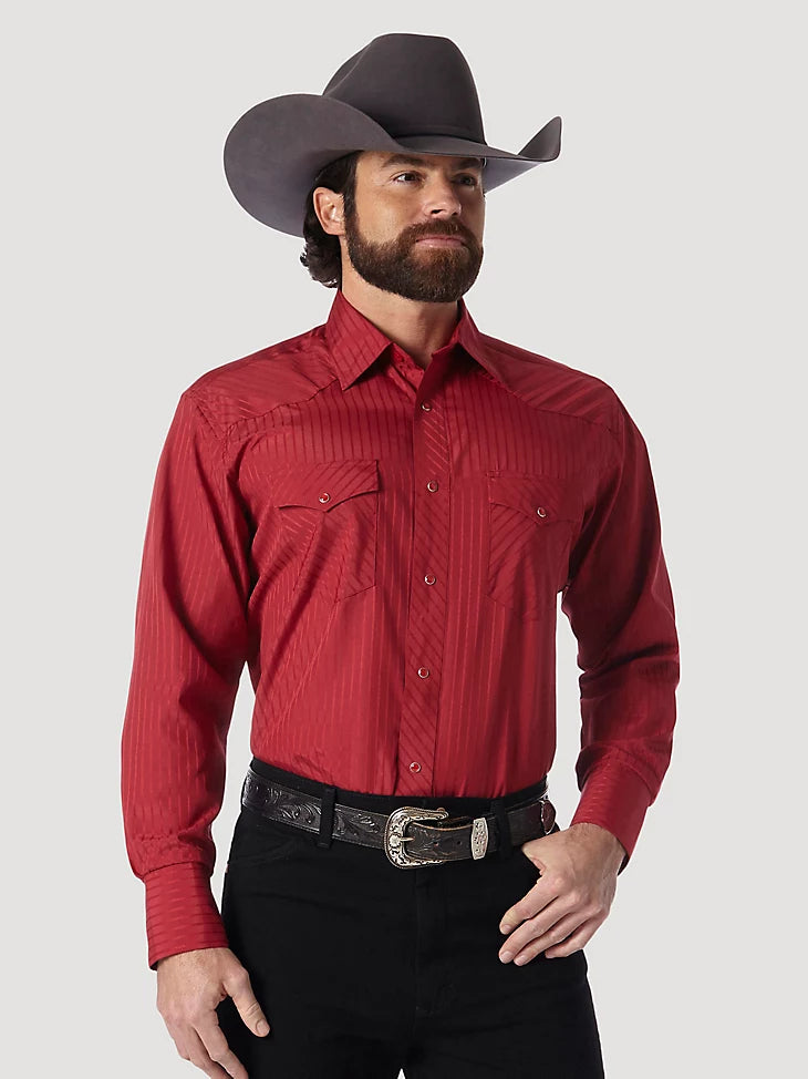 Weekend Offers That Sizzle Wrangler Men's Red Sport Western Snap Shirt