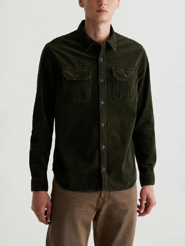 Best Seller Aiden Utility Corduroy Shirt - Sulfur Dried Cedar