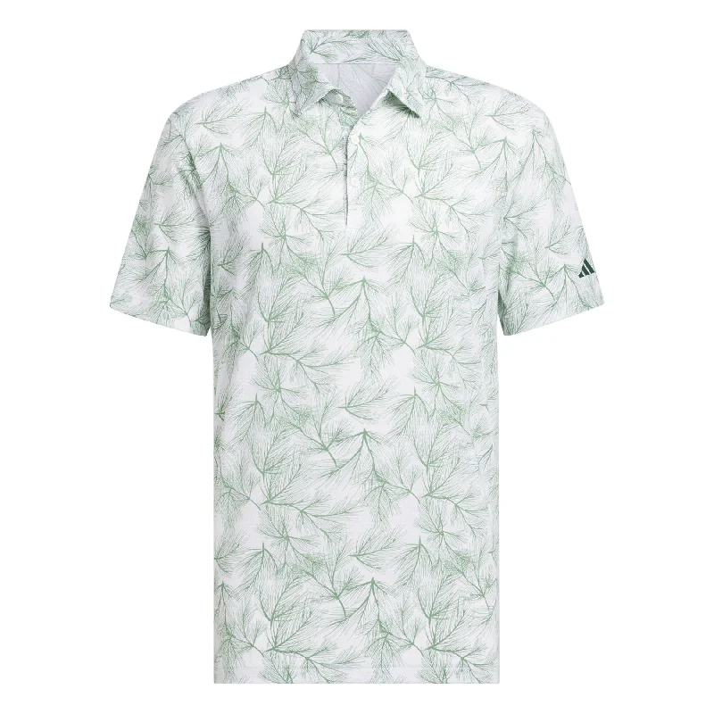 Savings Alert Ultimate365 Mesh Print Polo White/Green - AW24