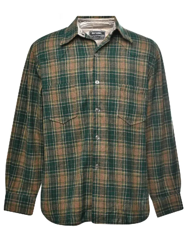Price Smash Brown Checked Shirt - M