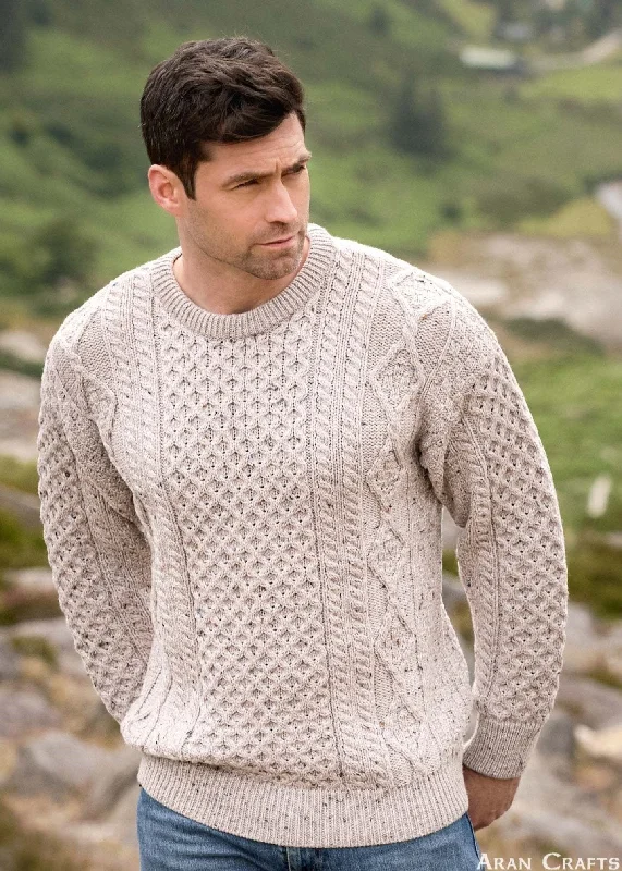 Last Chance Inis Mor Aran Sweater | Oatmeal