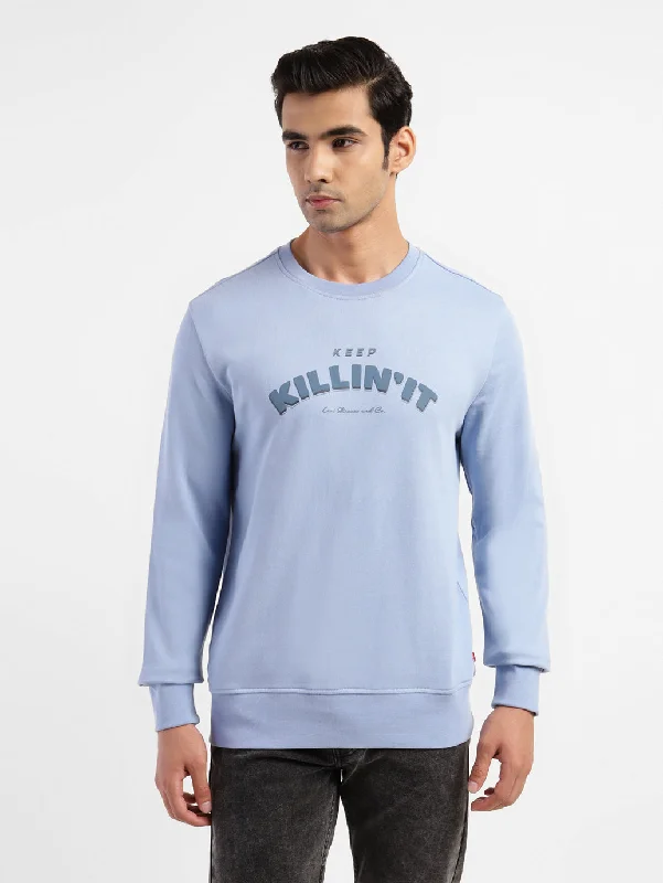 Clearance Sale Men's Printed Crew Neck Sweatshirt