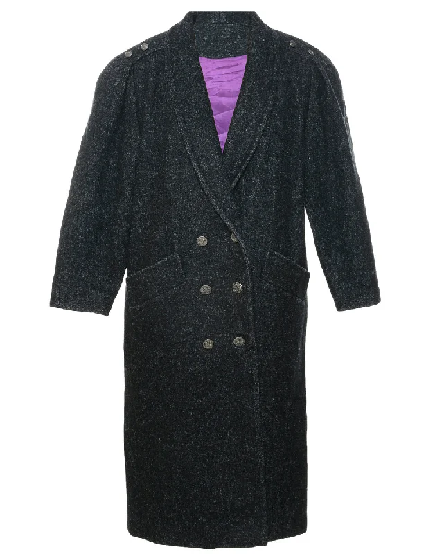 Limited Offer Black Wool Coat - M