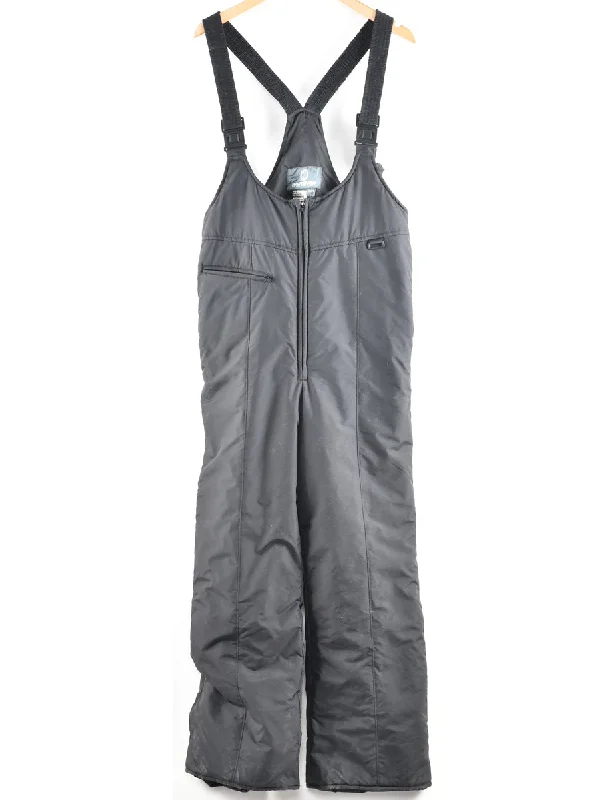 Savings Alert Black Ski Salopettes - L