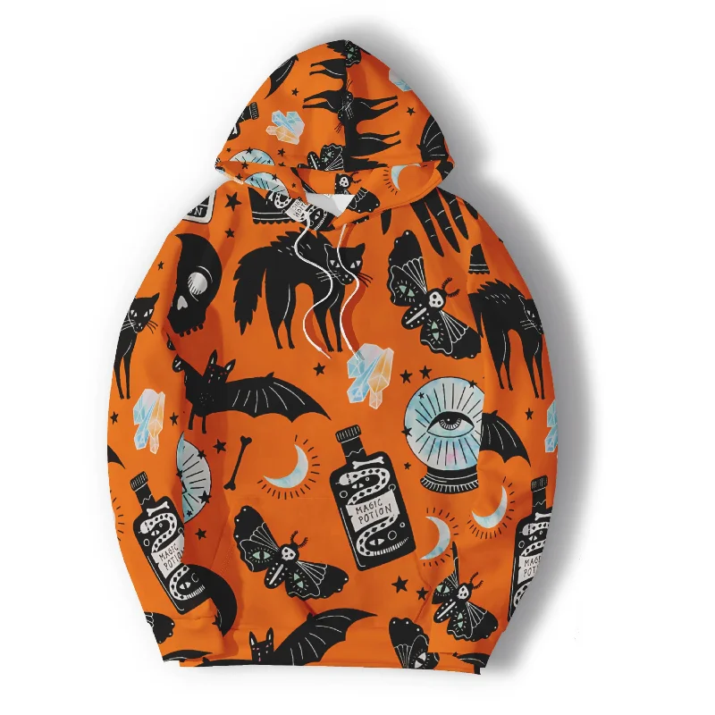Final Sale 3D PRINT HOODIES WITH HALLOWEEN PRINT