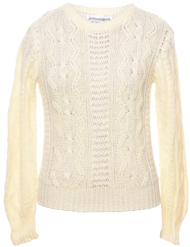 Price Drop Cable Knit Jumper - M