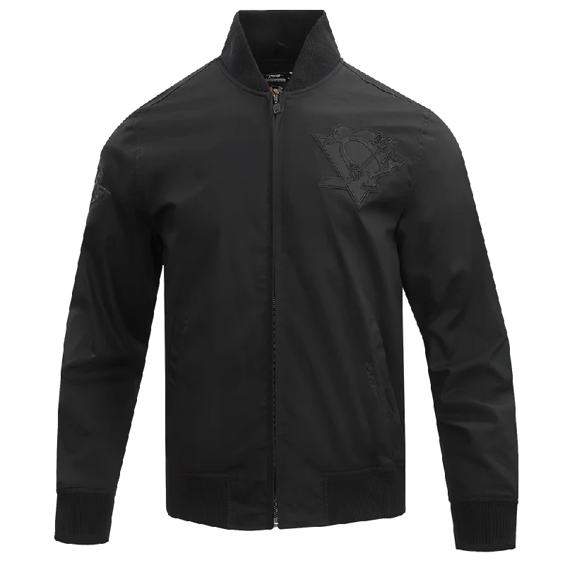 Doorbuster Deal NHL PITTSBURGH PENGUINS NEUTRAL TWILL JACKET (BLACK)