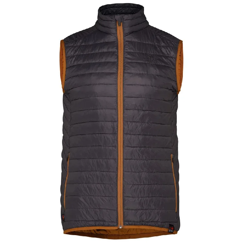 Midnight Madness Mens Merino Wool Insulated Gilet (Smoke/Mustard)