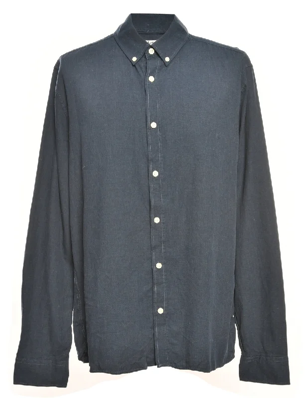 Weekend Bargains to Savor Blue Long Sleeved Shirt - XL