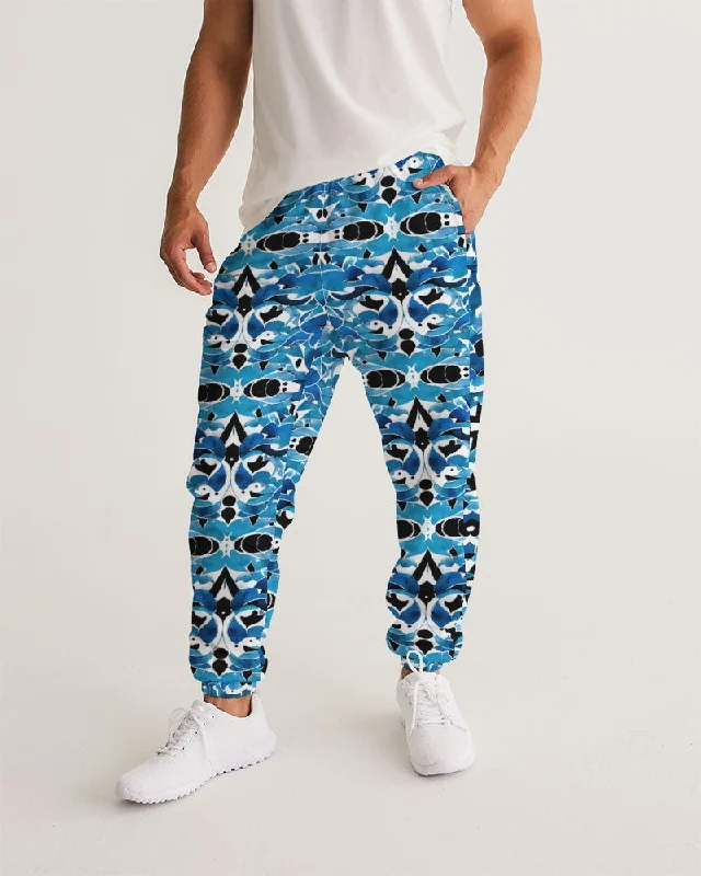 Weekend Savings Bonanza Blue Abstract pattern design Men's Track Pants