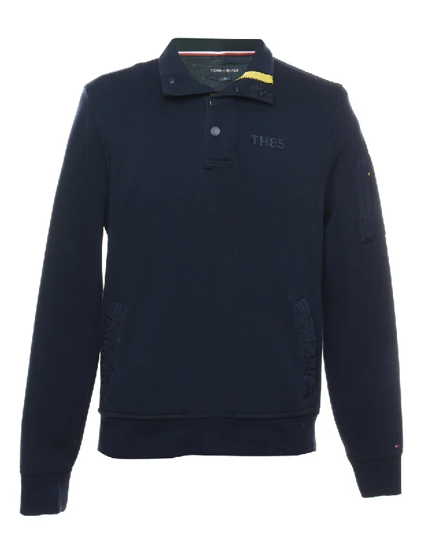 Special Discount Tommy Hilfiger Navy Plain Sweatshirt - M